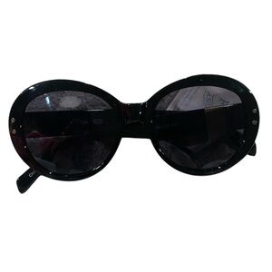 Frye&‎ Co. cat 3 sunglasses black frames semi round women NWT